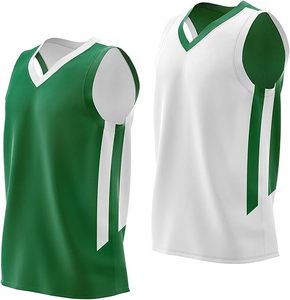 Camiseta deportiva sin mangas con cuello en V, color morado y blanco, de poliéster, ligera, atlética, para hombres y mujeres - Product Image 5