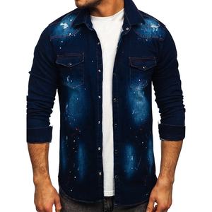 Almohadillas de moto de Nivel 2 aprobadas por la CE para hombre, chaquetas de invierno vaqueras de moda personalizadas, ajuste cuadrado de gran tamaño, lavado mediano para adultos de talla grande - Product Image 5