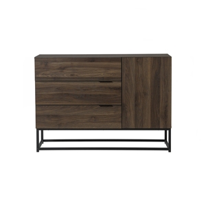 Elegante Aparador Moderno Laminado con Patas Metálicas Serie Capri para Apartamentos Contemporáneos - Product Image 3