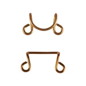 Gancho y ojal de latón grandes, sin níquel, con hebilla invisible y tallas personalizadas para pantalones, faldas y cuellos. - Product Image 1