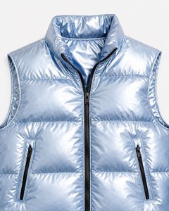 Gilet matelassé unisexe à capuche, épais et chaud, sans manches, personnalisable, pour l'extérieur, décontracté - Product Image 4