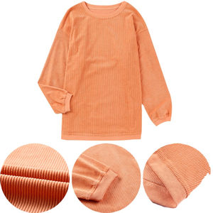 เสื้อสเวตเชิ้ตผู้หญิงคุณภาพพรีเมียมสำหรับฤดูหนาว ผ้าเทอร์รี่ระบายอากาศได้ดี ผลิตจากผ้าฝ้าย 100% เป็นมิตรต่อสิ่งแวดล้อม รับสกรีนโลโก้ ทรงยาว สไตล์ลำลอง - Product Image 1