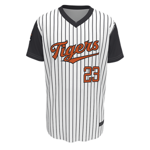 Maillot de baseball personnalisé à col en V, manches courtes, avec logo personnalisé, nom et numéro du joueur, vente en gros - Product Image 1