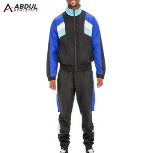 Ensemble coupe-vent pour homme, vêtements de sport respirants pour l'extérieur, comprenant une veste légère et un pantalon d'entraînement confortable - Product Image 1