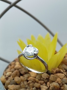 Round Shape LAB DIAMONDS <b>Fine</b> Jewelry 925 Silver VVS Moissanite Engagement & Wedding <b>Ring</b> Oval Cut Flower Shape for Gifts - Product Image 2