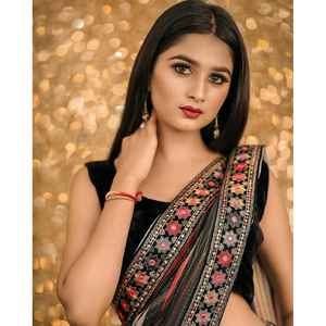 Saree de fête imprimé numérique de designer Autres accessoires ethniques pour occasions spéciales - Product Image 1