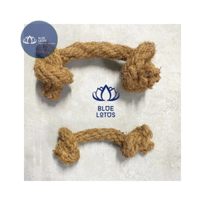 Jouet à mâcher pour chiot en corde bio Blue Lotus Lucy, best-seller, fibres naturelles, nœuds pour la dentition, vente en gros - Product Image 1