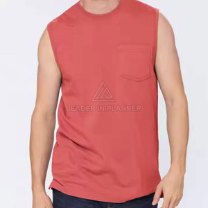 เสื้อยืดแขนกุดผ้าฝ้ายแท้ 100% สำหรับผู้ชาย ระบายอากาศได้ดี สวมใส่สบาย คุณภาพสูง แห้งเร็ว - Product Image 5