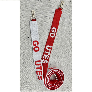 Sangle de sac en coton réglable avec perles colorées, sac à main artisanal pour le jour du match, doté de quincaillerie durable et d'un design élégant - Product Image 5