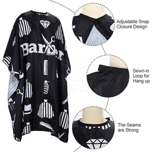 เสื้อคลุมสำหรับแต่งผมผ้านุ่มสวมใส่สบาย - Product Image 4