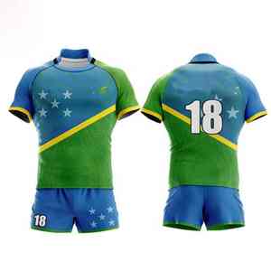 Custom Suppliers of Rugby Uniform Sets Football Wear New Designs Polyester <b>Fabric</b> Rugby Uniforms for Unisex - Product Image 2