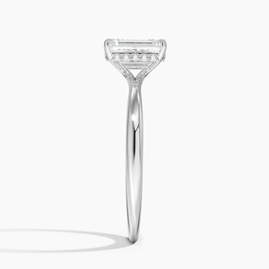 BOJ <b>Ring</b> 092 <b>Emerald</b> Cut 925 <b>Silver</b> Halo Stone Prong Setting Solitaire Diamond <b>Ring</b> 2ct D Color VVS1 Moissanite GRA Certified - Product Image 3