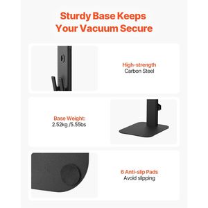 Support stable pour aspirateurs verticaux Dyson G5, V15, V12, V11, V10, V8, V7, V6 – Accessoires compatibles avec les aspirateurs - Product Image 3