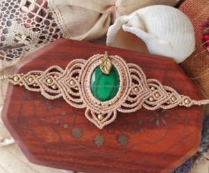 Nouvelle arrivée arc-en-ciel pierre de lune forme ovale pierre précieuse réglable macramé Bracelet bijoux faits à la main pour cadeau de jour de l'amitié - Product Image 3