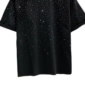 เสื้อยืดผู้ชายประดับเพชร งานคุณภาพสูง ดีไซน์ใหม่ ขายดีที่สุด ขายส่งเสื้อยืดผู้ชายประดับเพชร - Product Image 3
