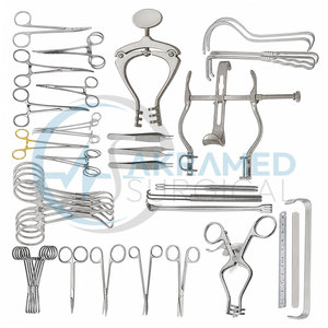 Juego de 108 Instrumentos Quirúrgicos Veterinarios para Laparotomía, Certificado CE, Manual, Acero Inoxidable, Reutilizable, Clase I - Product Image 2
