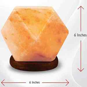 Lámpara de Sal de Cristal Rosa del Himalaya Hecha a Mano, Sal Pura y Original del Corazón del Himalaya - Product Image 4