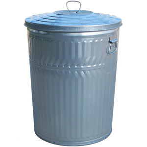 Cubo de Basura de Hierro Galvanizado de Diseño Redondo para Hogar, Jardín, Interior y Exterior, Color Personalizado - Product Image 1