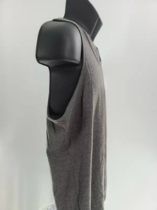 Camiseta sin mangas personalizada para hombre, color gris jaspeado, para gimnasio, entrenamiento, secado rápido, fitness, chaleco de entrenamiento, camiseta sin mangas para musculación, ropa al por mayor - Product Image 4