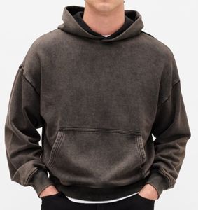 Sudaderas con capucha para hombre, lisas, para impresión, bordado, marca personalizada, tacto suave, bolsillo canguro, ropa básica para diario. - Product Image 2