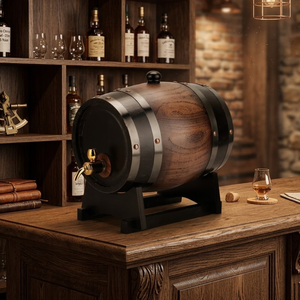 Baril à vin miniature en bois de chêne noir naturel de haute qualité, conteneur pour la maison/le restaurant/le bar, provenant du Vietnam - Product Image 5