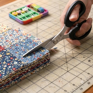 Ciseaux à coudre à lame affûtée de 6,5 pouces pour la coupe de tissus légers et de soie - Product Image 1
