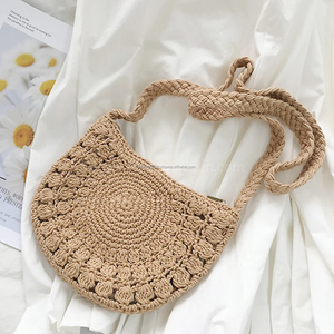 Fabulosa bolsa de ganchillo de diseñador tejida con diferentes estilos Granny Square Bags Crochet Sling Bags a precio barato - Product Image 1