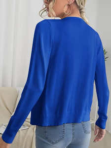 Cardigan Vintage Élégant Haut de Gamme pour Sorties et Bureau – Pull Hiver Col V Imprimé Animal Tendance - Product Image 6