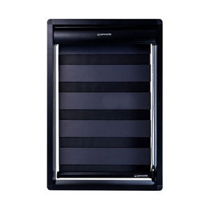 Store horizontal occultant WINHOME électrique double couche en polyester, design zèbre, pour fenêtre coulissante, style moderne intégré - Product Image 3