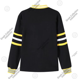 Nuevo Diseño Elegante, MOQ Bajo, Suéter a Rayas 100% Algodón para Mujer con Logotipo Personalizado en la Parte Delantera, Cinturón con Lazo, Precio al por Mayor para Invierno - Product Image 2