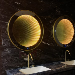 Espejo de Pared Redondo Moderno con Iluminación LED Infinita y Sensor Táctil para Baño y Decoración del Hogar, Ideal para Aniversarios, Bar Mitzvah y Otras Ocasiones - Product Image 3