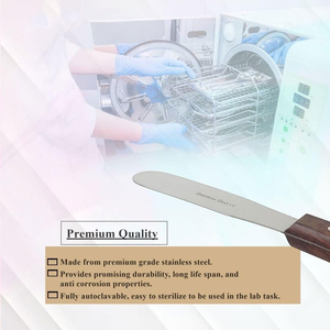 Spatule en acier inoxydable robuste Altomme Instruments, outil de cuisine en métal extra résistant pour la présentation des plats, la cuisine et les professionnels - Product Image 4