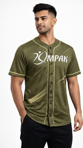 Maillot de baseball athlétique avec texture de sublimation lisse, idéal pour l'entraînement et la mode décontractée - Product Image 3