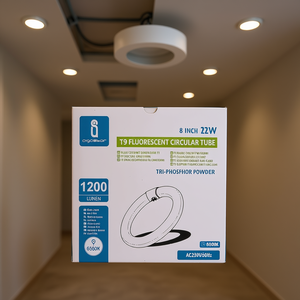 Tubo circolare fluorescente T9 da 8 pollici 22W 1200Lumen 6500K bianco freddo AC230V 50Hz - Product Image 3