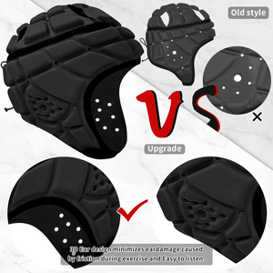 Casco Ajustable con Acolchado Suave para Adultos y Jóvenes, Protección para la Cabeza, Casco de Rugby y Fútbol Americano 7V7 - Product Image 2