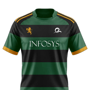 Camiseta de Fútbol Americano Personalizada con Bordado Antibacterial, 100% Poliéster, Manga Corta, con Nombre y Número, para Equipos Adultos de Verano - Product Image 3