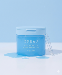 DFRAU Vegan Cleansing Pad 60 Pads One Step Deep Cleansing for All Skin Types with Hyaluronic Acid - Product Image 1