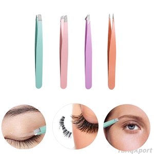 แหนบดัดขนตาปลายแหลม สแตนเลสคุณภาพสูง สีสันสดใส ไม่เป็นสนิม ใช้ซ้ำได้ สำหรับต่อขนตาและจัดแต่งทรงคิ้ว - Product Image 5