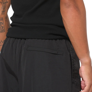 Customized <b>Men</b> Side Piping <b>Trousers</b> Loose Wide Leg <b>Drawstring</b> Waist Open Hem Streetwear Track Pants OEM Apparel Factory Supplier - Product Image 6