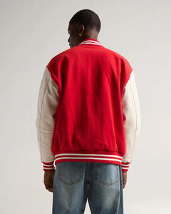 <b>Top</b> Trending 2025 Winter Men's Varsity Jacket Stand Front Windproof Custom OEM Premium 100% Cotton High Street Style Sustainable - Product Image 2