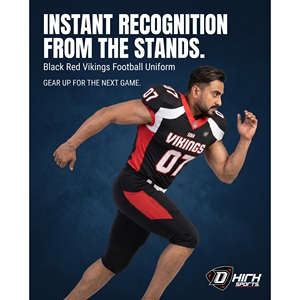 Ensemble d'uniformes de football américain personnalisés avec nom d'équipe imprimé par sublimation, maillot et pantalon d'entraînement en maille Spandex épaisse pour hommes adultes - Product Image 5