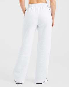 Pantalon de jogging droit rétro pour femme en tissu molletonné doux, longueur intégrale, style athlétique - Product Image 2