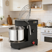ZBX 7L 3kg Mélangeur à spirale noir compact pour usage domestique, avec bol amovible, idéal pour la pâtisserie – Meilleure vente en Europe