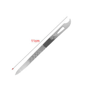 Lime à ongles professionnelle double face en acier inoxydable avec double surface - Product Image 3