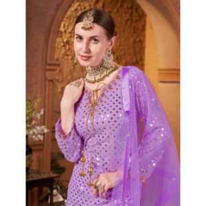 Ropa de fiesta de diseñador para mujer, parte inferior superior y hermoso conjunto Dupatta - Product Image 4