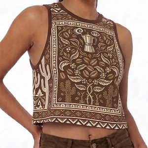 Nouveau débardeur uni en coton standard pour femme, produit le plus vendu à prix abordable, personnalisable par les fabricants - Product Image 4