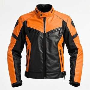 Chaqueta de Cuero para Motocicleta Más Popular, Chaqueta de Cuero Personalizada Hecha en Pakistán, Chaquetas de Cuero para Motocicleta de Alta Calidad en Pakistán - Product Image 1