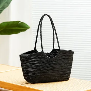 Bolso de paja bohemio de verano para mujer, bolso cruzado de playa tejido, bolso de hombro tipo mensajero, bolsos de mano para niñas, regalos de bolso de paja - Product Image 2