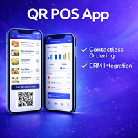 Aplicación Móvil POS Profesional para Pedidos con Código QR e Integración CRM para Pedidos sin Contacto, Automatización de Ventas y Relación con el Cliente