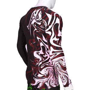 Haut de compression personnalisé pour homme à manches longues, sublimé, pour BJJ MMA, séchage rapide, respirant, pour la gym et le fitness - Product Image 2